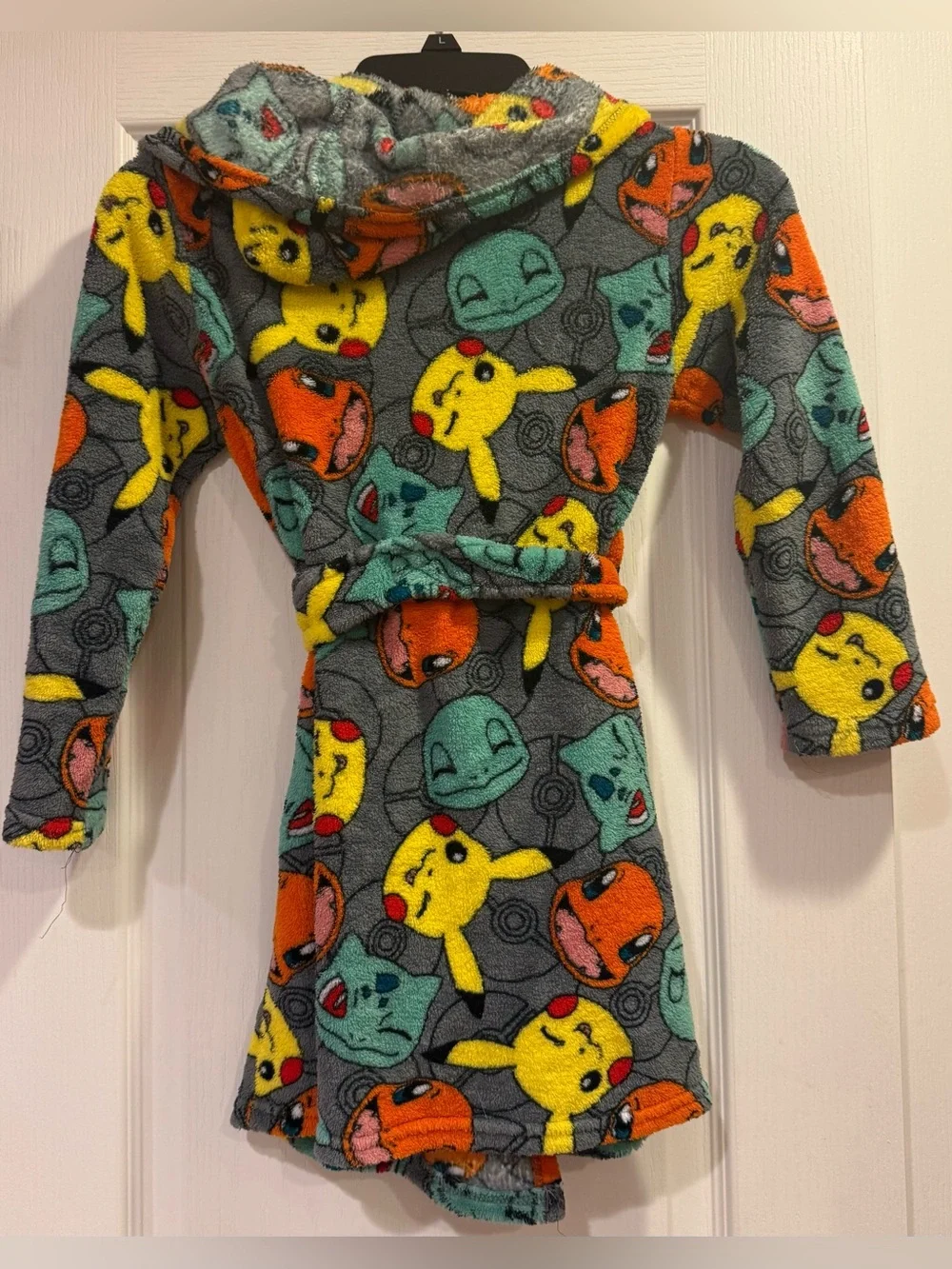 Kids Plush Pokémon Hooded Bathrobe